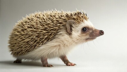 Fototapeta premium Hedgehog on studio background