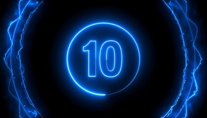 Neon countdown timer