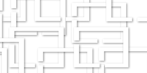 Modern abstract white curve square lines triangle technology backdrop. white light grey geometric background. triangle, polygons, shine geometry layer element .