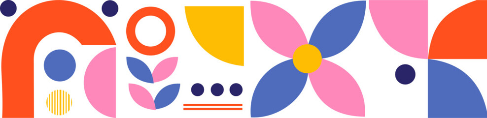  Geometric Mosaic Header Footer