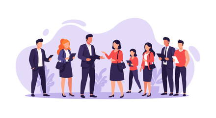 Diverse business team collaborating, ideal for website banners or presentations.