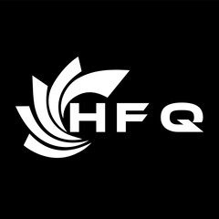 HFQ letter design. HFQ letter technology logo design. HFQ Monogram logo design for an entrepreneur and business.