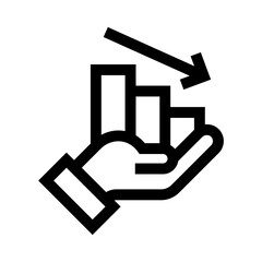 Statistics Down Icon