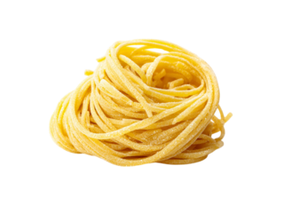 Golden pasta nest isolated on black background yellow food, Isolated, Transparent Png