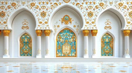 Fototapeta premium Ornate Islamic architectural facade