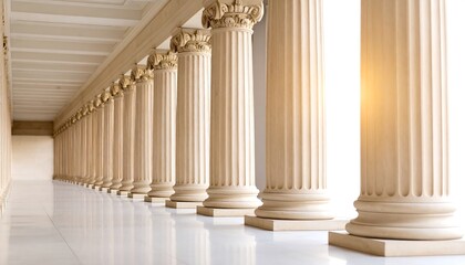 A colonnaded hallway