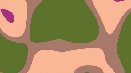 Ombre Abstracts Liquid Abstract earthy tone camouflage pattern with organic shapes in green, brown, and peach creating movement