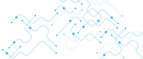 Abstract futuristic technology background. Technology background with crossed lines and dots.