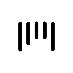 Barcode Symbol Icon for App Interface