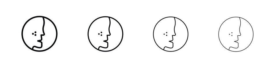 Acne icon illustration sign collection. vector symbol or logo.