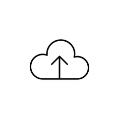 Cloud Upload Icon for Data Storage