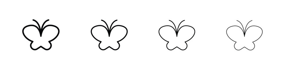 Butterfly icon illustration sign collection. vector symbol or logo.