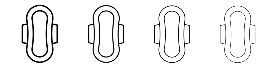 Feminine hygiene pad icon illustration sign collection. vector symbol or logo. © Gopal