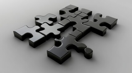 Puzzle. Business strategy, success solution, jigsaw games symbol. Idea metaphor. Creative idea, connection, challenge, partnership, teamwork, match