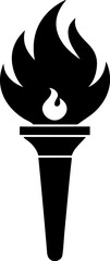 Cooks Torch Glyph Icon. Butane Torch for Cooking Silhouette.