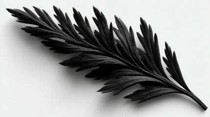 Obraz premium Elegant Black Feather Close-Up for Artistic and Commercial Use