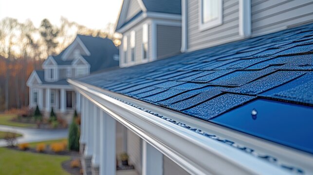 Roof and gutter detail