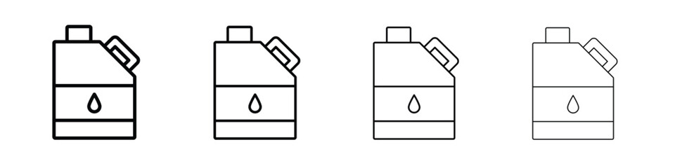 Oil can icon illustration sign collection. vector symbol or logo.