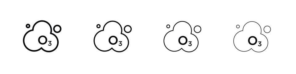 Ozonation icon illustration sign collection. vector symbol or logo.