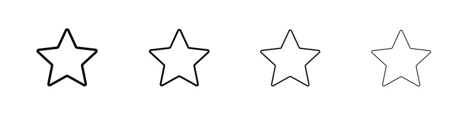 Star icon illustration sign collection. vector symbol or logo.