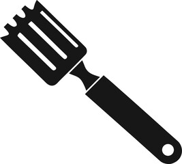 Lemon Zester Glyph. Kitchen Gadget Silhouette Graphic.