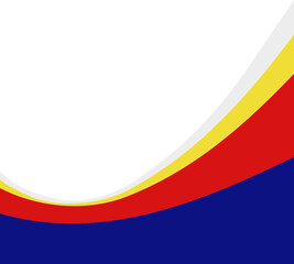  Retro Rainbow Wave Corner