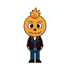 pumpkin punk rocker