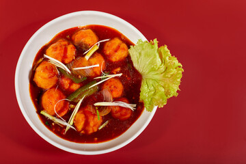 Delicious Veg Manchurian with Sauce