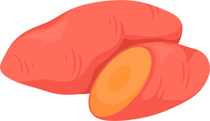 illustration sweet potato