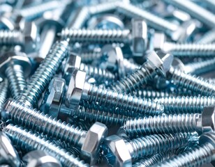 Close-up of many screws and bolts