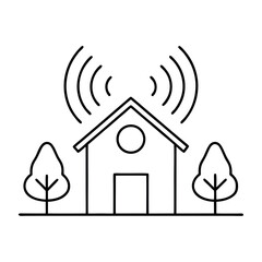 House Smart Insulation Monitor with Sensor Waves Design