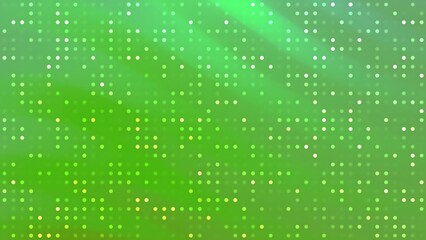 Ombre Abstracts Twirls Blink Dot Vibrant green background with a grid of glowing dots and subtle light streaks creating depth and texture