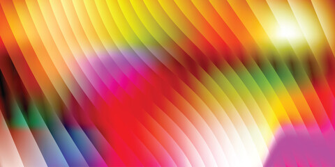 Obraz premium Retro chromatic blur with radiant pink tones and layered glass ripple effect in a dynamic fractal fusion texture