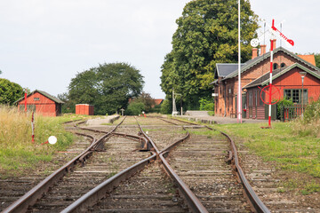 The beautiful old Bandholm Railway Station © mariannerjensen
