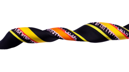 Colorful twisted necktie with a unique design for formal wear