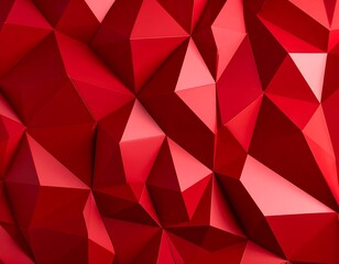 Obraz premium Abstract geometric pattern of deep red triangles