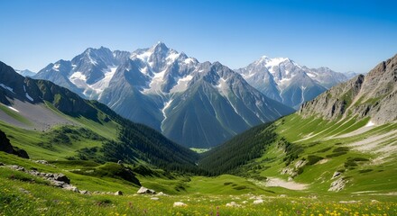 Fototapeta premium swiss alps in the alps