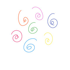 Colorful spiral pattern 