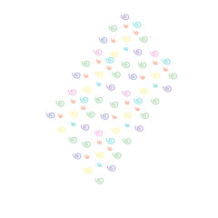Colorful spiral pattern 