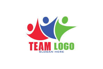 Team vector logo design icon with group of emojis