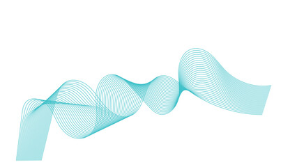 Abstract colorful wave element for design. Digital frequency track equalizer. Stylized line art background.