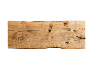 Naklejka premium Isolated rustic wooden plank with transparent space providing design versatility for creative
