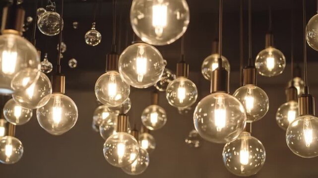 Warm Glow: Edison Bulbs Illuminate a Stylish Space