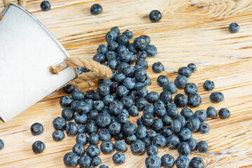 Rustic Still Life with Blueberries