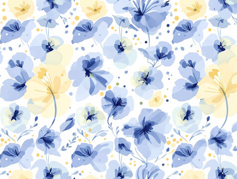 Klassisk bl&aring;, hvid rose, hvid hortensia, ranunculus, anemone, tidsel blomster, gr&oslash;nne omr&aring;der og eukalyptus, guld tropiske blade vektor banner ramme. Trendy farve samling. Isoleret og redigerbar