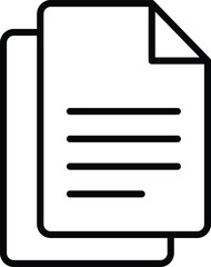 document icon , vector illustration . 