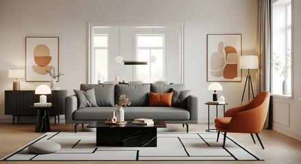 A beautifully styled living room interior featuring cozy, modern furniture that blends comfort with elegance perfect inspiration for your next home design update.
