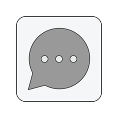 speech bubble icon vector illustration