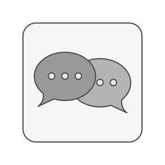 speech bubble icon vector illustration