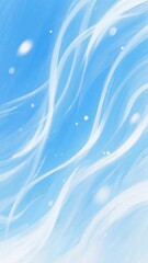 Abstract Swirling Patterns in Soft Blue and White